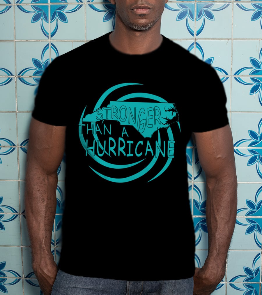 Stronger Than A Hurricane North Carolina Swirl T-Shirt