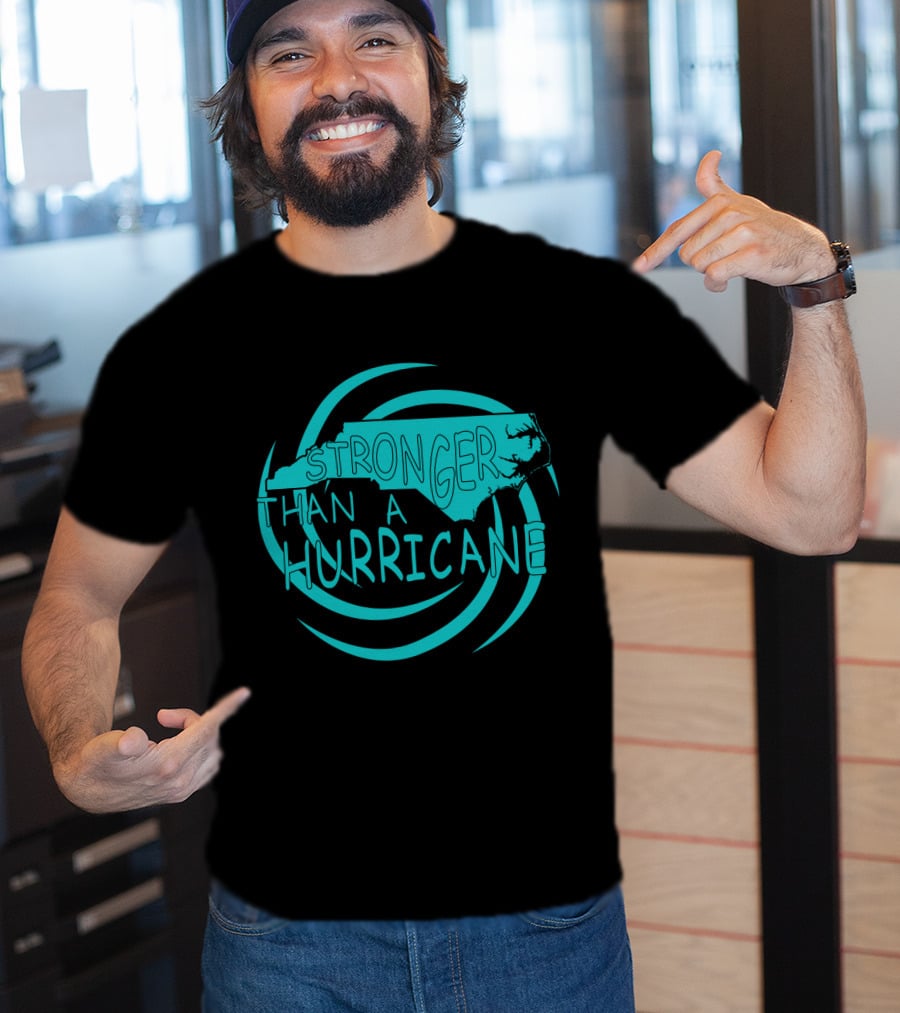 Stronger Than A Hurricane North Carolina Swirl T-Shirt