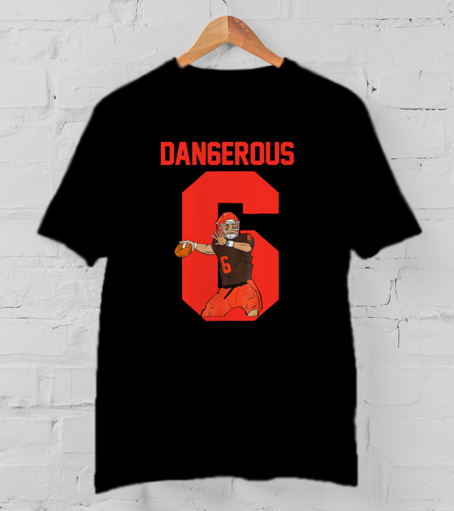 Dangerous Quarterback Number 6 T-Shirt