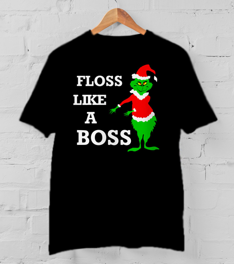 Floss Like A Boss Santa Grinch Dance T-Shirt