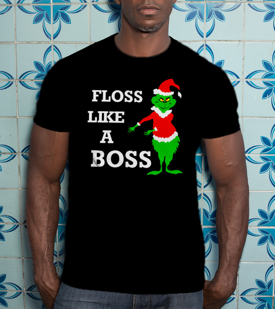 Floss Like A Boss Santa Grinch Dance T-Shirt
