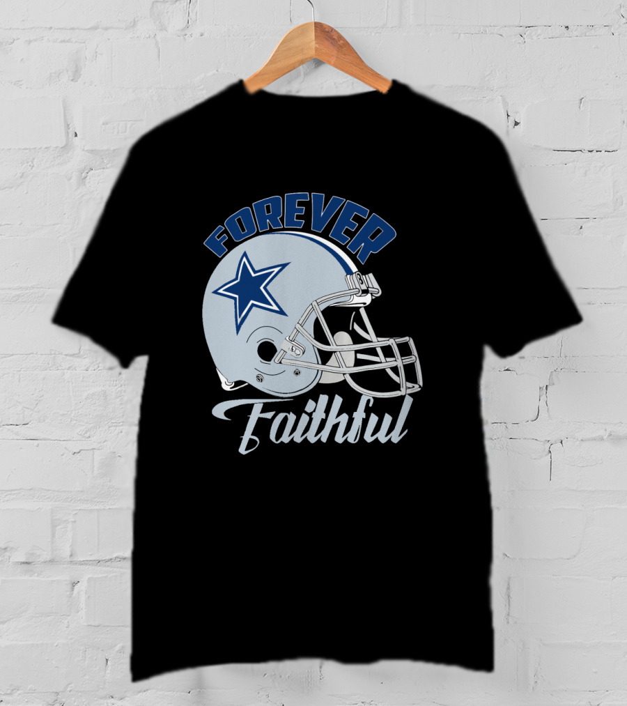 Forever Faithful Dallas Cowboy Helmet Star T-Shirt