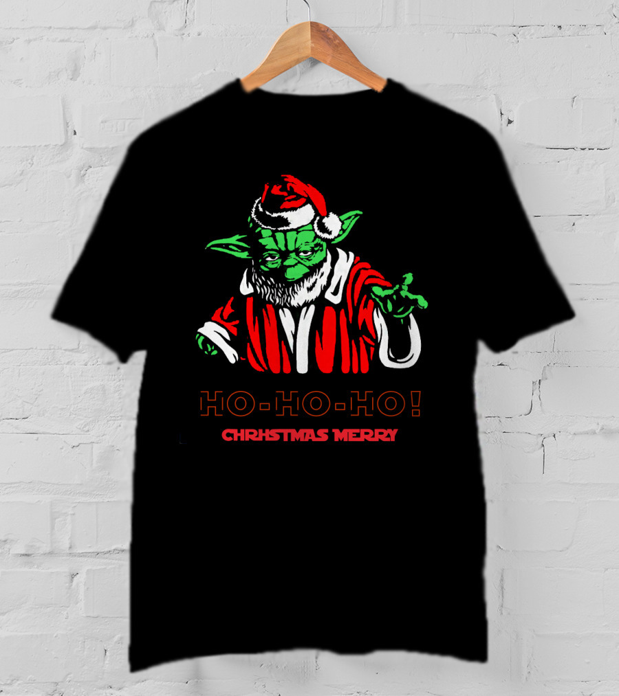 Ho Ho Ho Yoda Santa Christmas Merry Star Wars T-Shirt