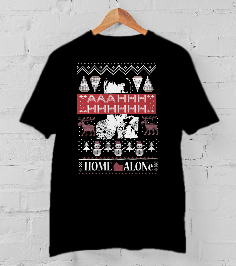 Home Alone Aaahhhhhhhhh Ugly Christmas T-Shirt