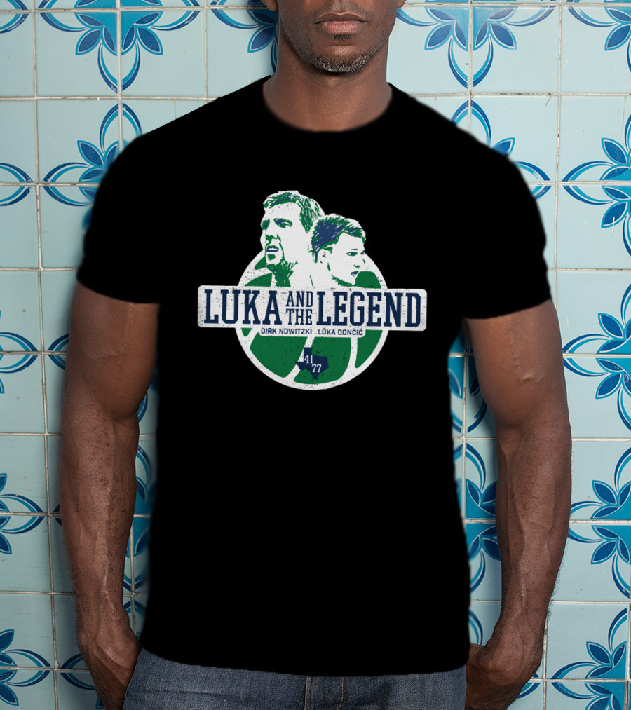 Luka And The Legend Dirk Nowitzki Luka Doncic 41 T-Shirt