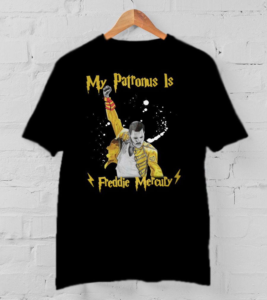My Patronus Is Freddie Mercury Magic Lightning T-Shirt