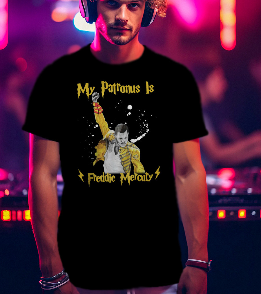 My Patronus Is Freddie Mercury Magic Lightning T-Shirt