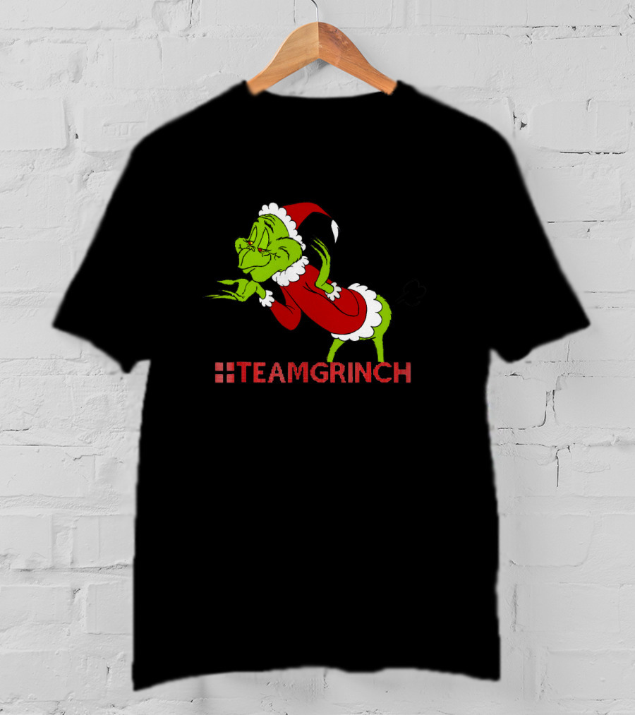 Team Grinch Resting Grinches Face Christmas T-Shirt