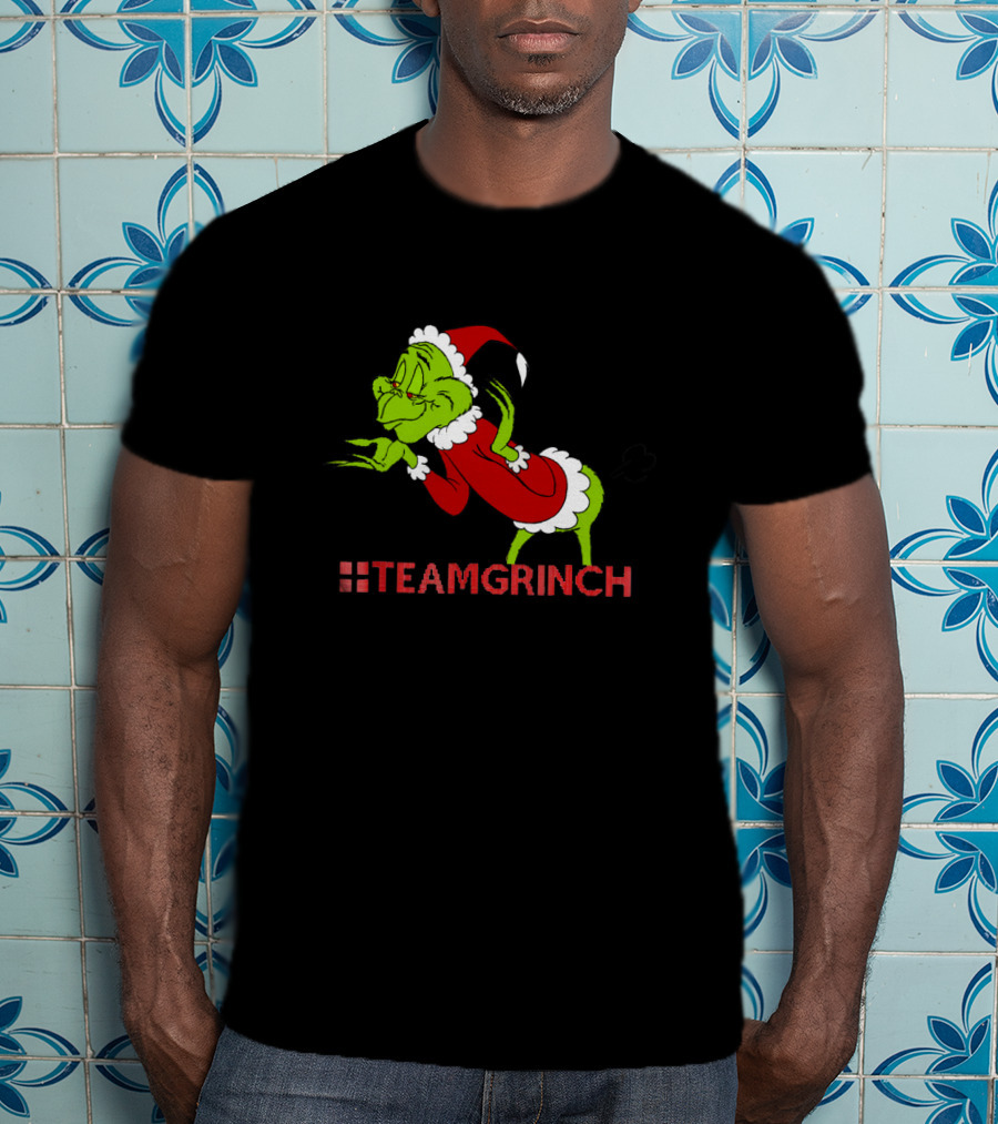 Team Grinch Resting Grinches Face Christmas T-Shirt