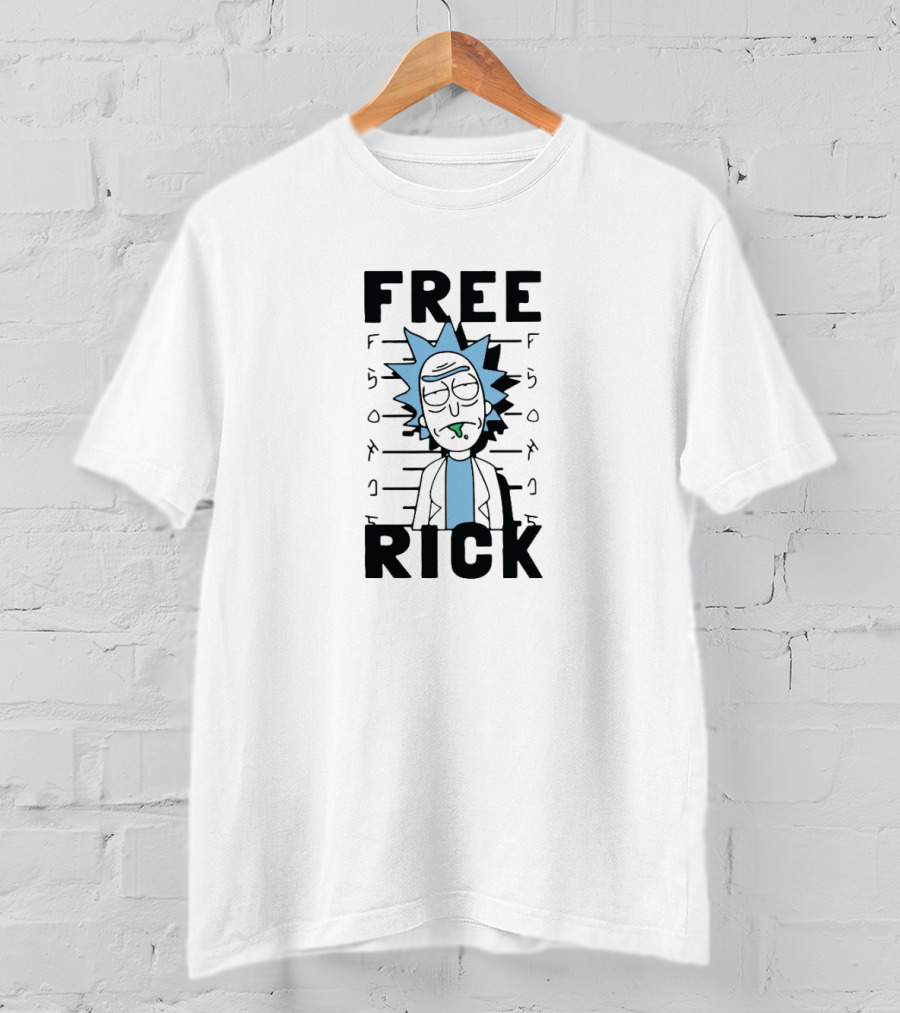 Rick And Morty Free Rick Mugshot T-Shirt