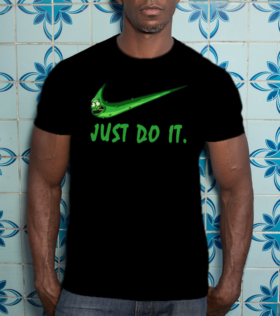 Just Do It Pickle Rick Nike T-Shirt