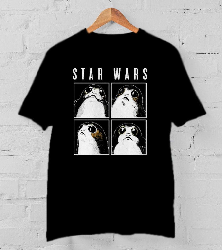 Star Wars The Last Jedi Porg Four Panel T-Shirt