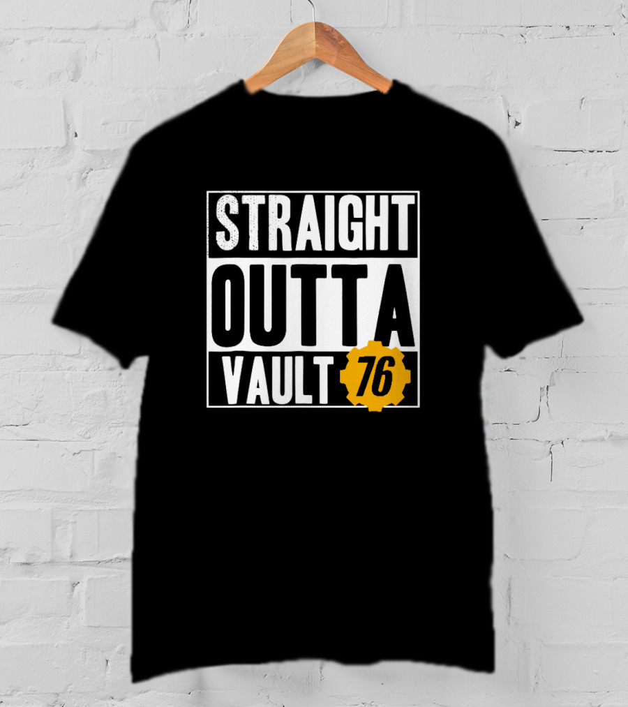 Straight Outta Vault 76 Fallout-Themed Gear T-Shirt