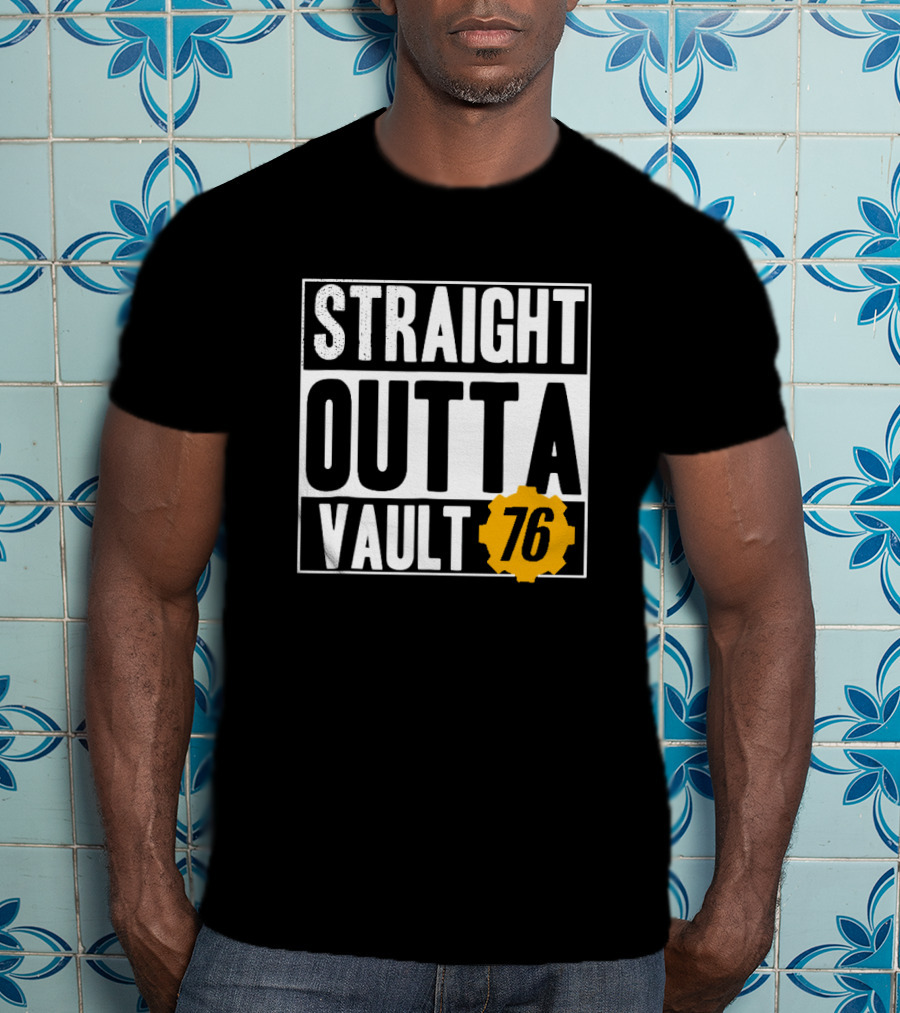 Straight Outta Vault 76 Fallout-Themed Gear T-Shirt