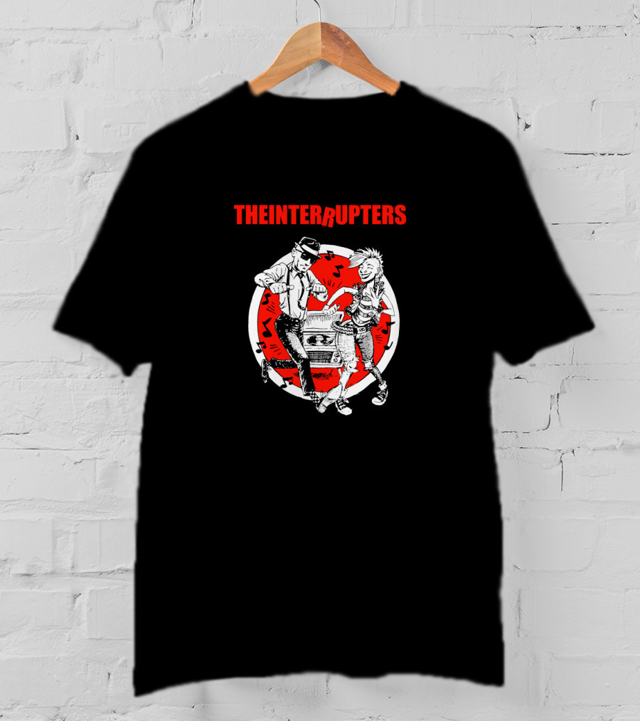 The Interrupters Ska Dance Party With Boombox And Musical Notes T-Shirt