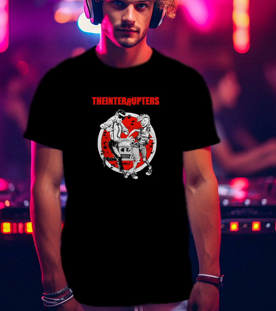 The Interrupters Ska Dance Party With Boombox And Musical Notes T-Shirt