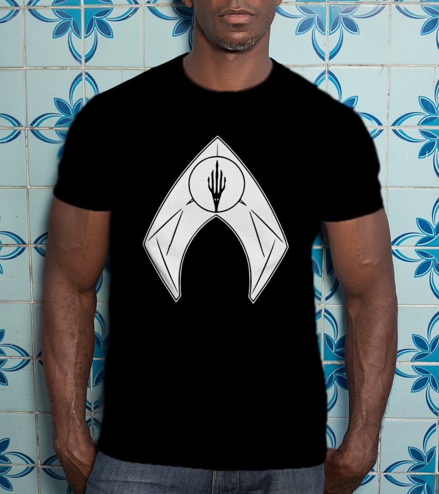 Aquaman Trident Symbol Superhero Icon T-Shirt
