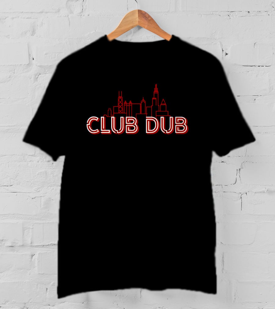 Club Dub Chicago Bears Fans Skyline T-Shirt