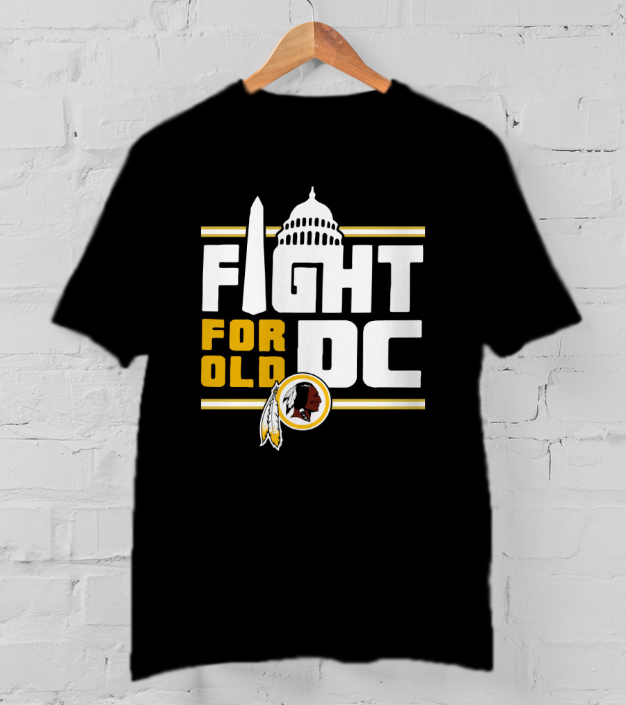 Fight For Old DC Washington Football Team Capitol Monument Iconic Feathers T-Shirt