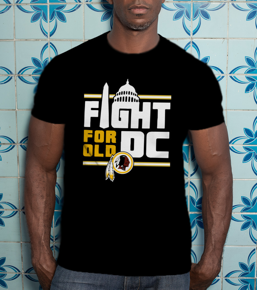 Fight For Old DC Washington Football Team Capitol Monument Iconic Feathers T-Shirt