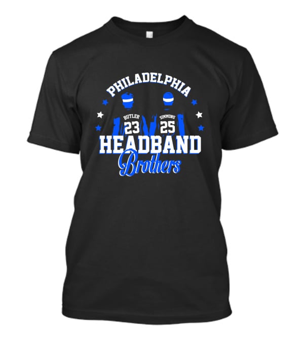 Philadelphia Butler Simmons 23 25 Headband Brothers T-Shirt