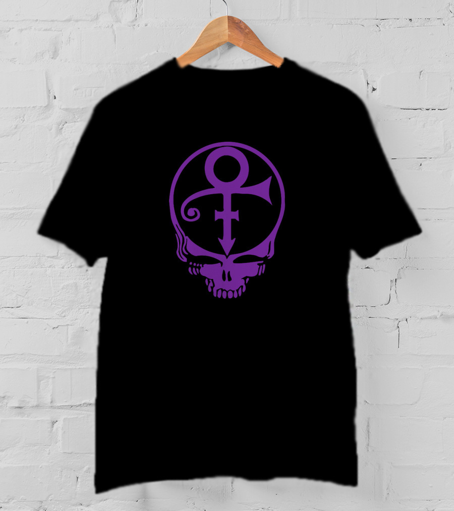 Prince Symbol And Grateful Dead Steal Your Face Mashup Icon S Head T-Shirt