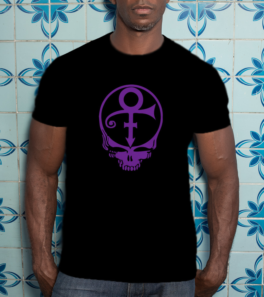 Prince Symbol And Grateful Dead Steal Your Face Mashup Icon S Head T-Shirt