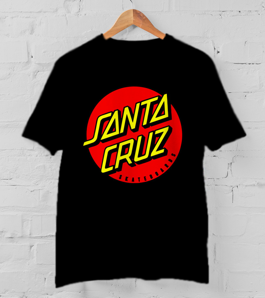 Santa Cruz Skateboards Red Circle Logo Vintage Style T-Shirt