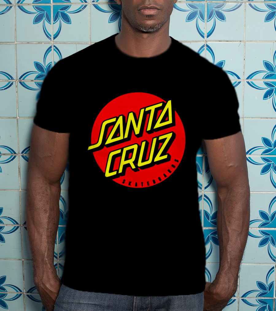 Santa Cruz Skateboards Red Circle Logo Vintage Style T-Shirt