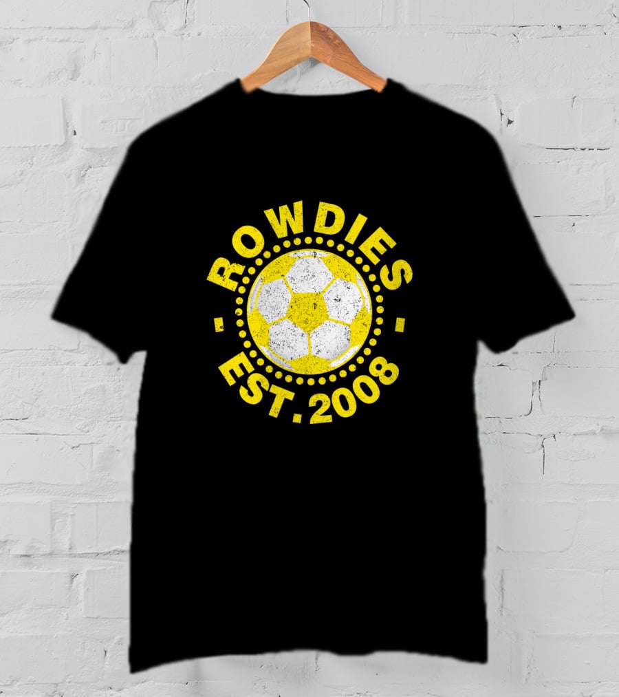 Rowdies Est 2008 Soccer Ball T-Shirt