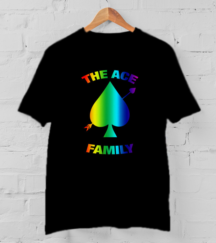The Ace Family Rainbow Spade With Arrow T-Shirt