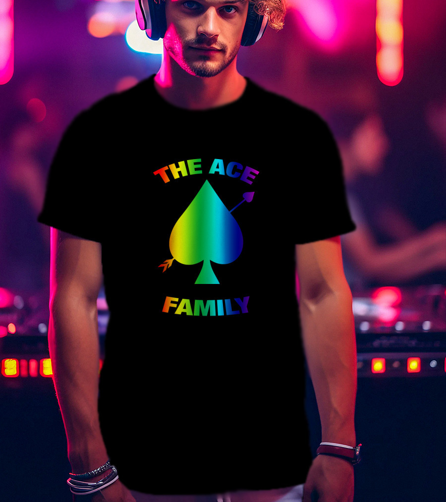 The Ace Family Rainbow Spade With Arrow T-Shirt