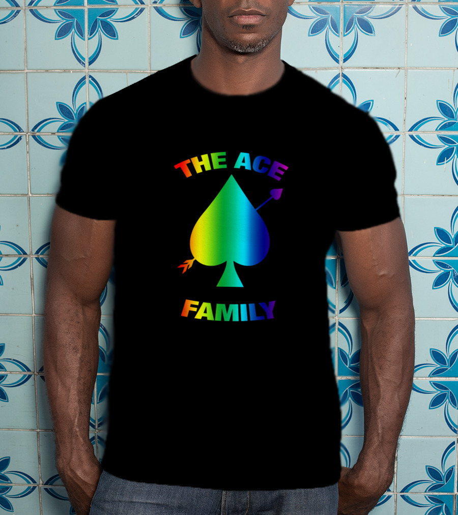 The Ace Family Rainbow Spade With Arrow T-Shirt