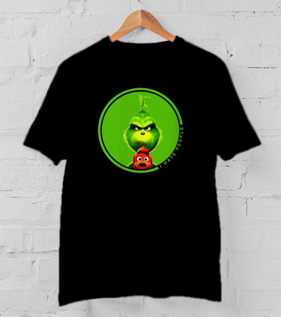 The Grinch I Hate People Christmas Movies Max T-Shirt