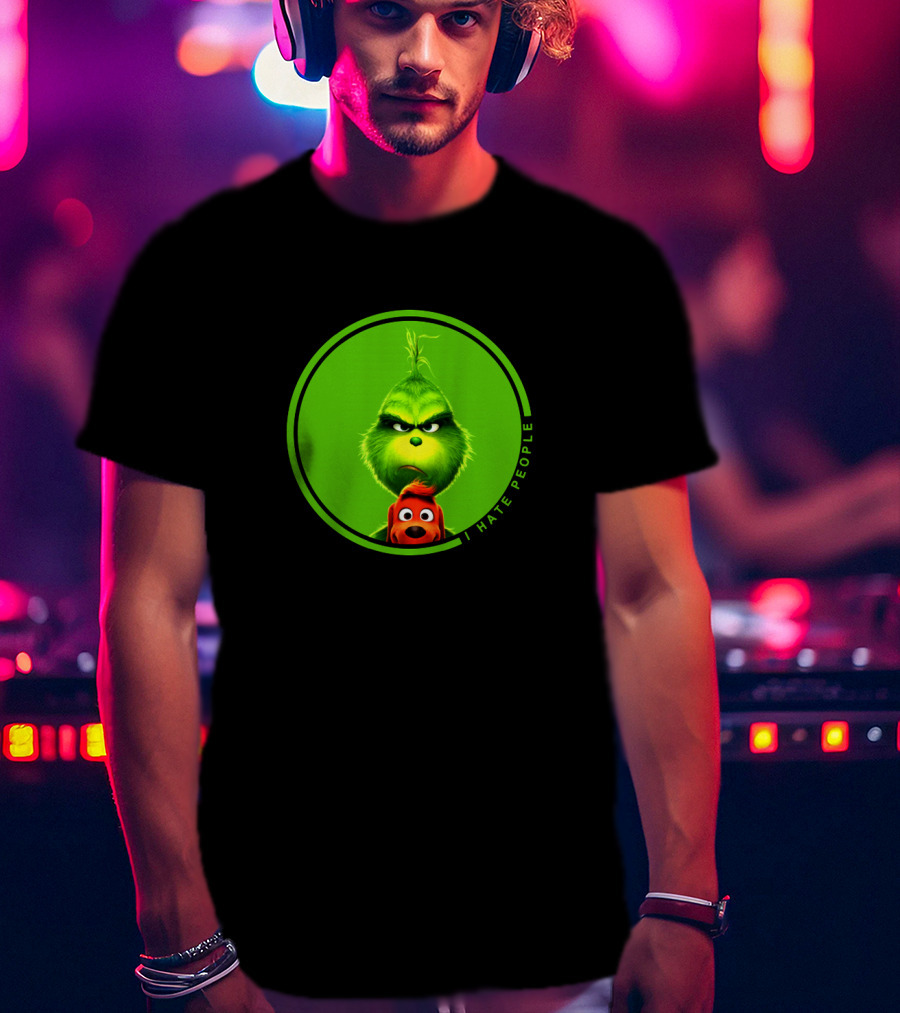 The Grinch I Hate People Christmas Movies Max T-Shirt
