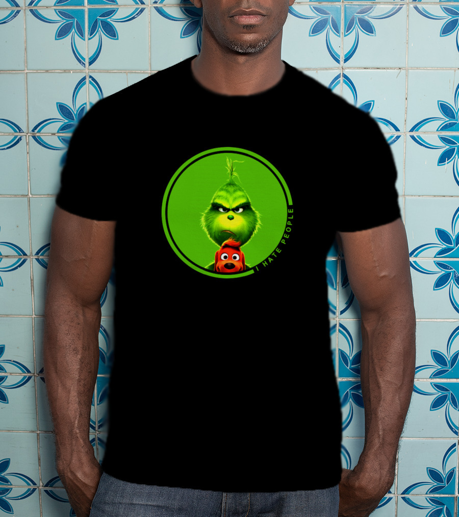 The Grinch I Hate People Christmas Movies Max T-Shirt