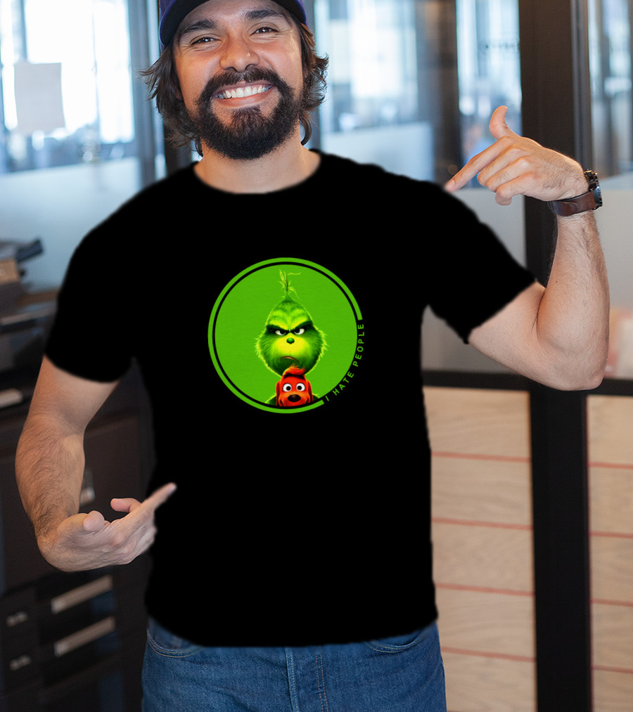 The Grinch I Hate People Christmas Movies Max T-Shirt