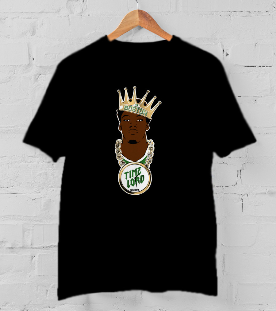 Boston Time Lord @Nbpa Crowned Basketball Chain T-Shirt