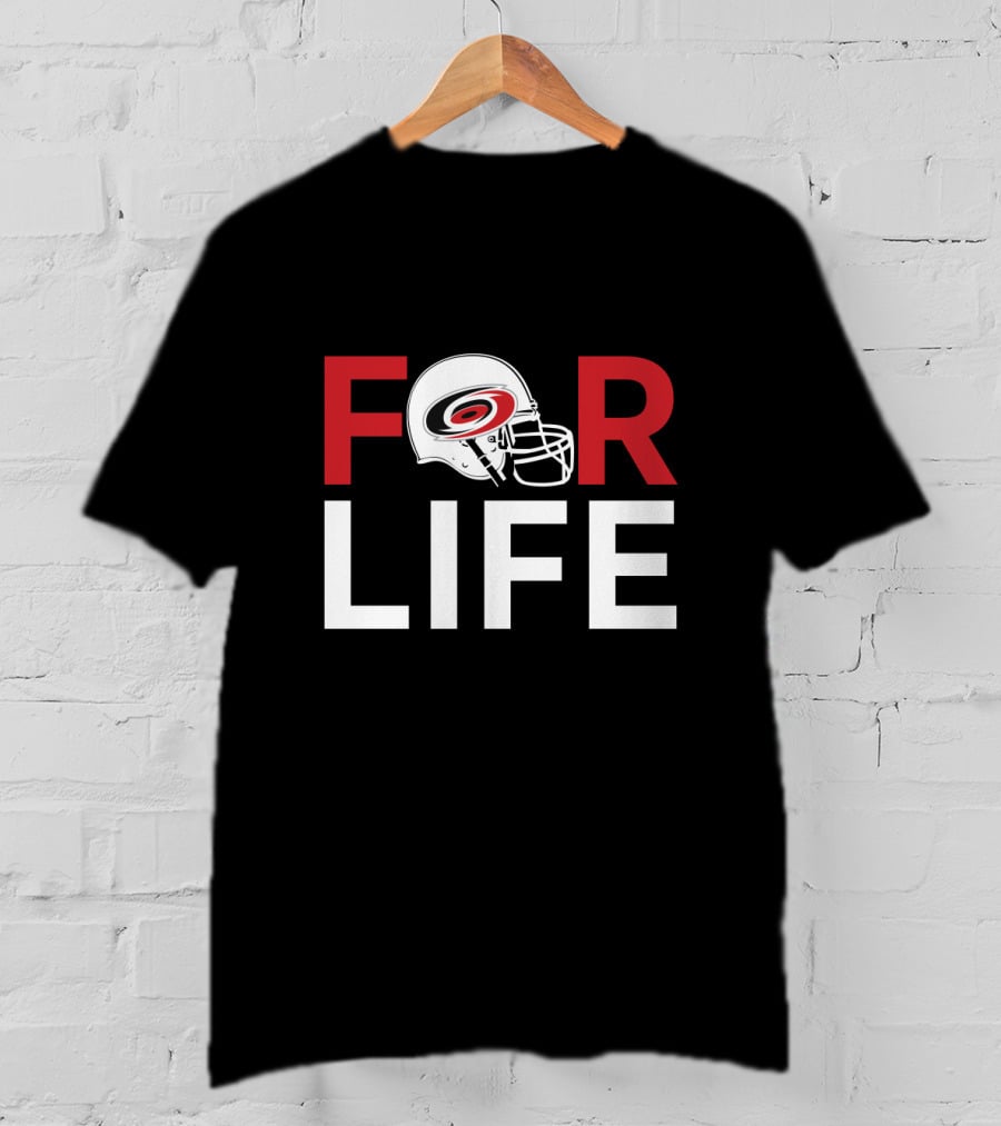 Carolina Hurricanes Helmet Logo For Life T-Shirt