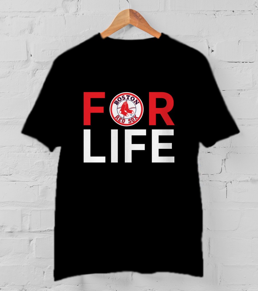 Boston Red Sox For Life Fan Loyalty Emblem T-Shirt