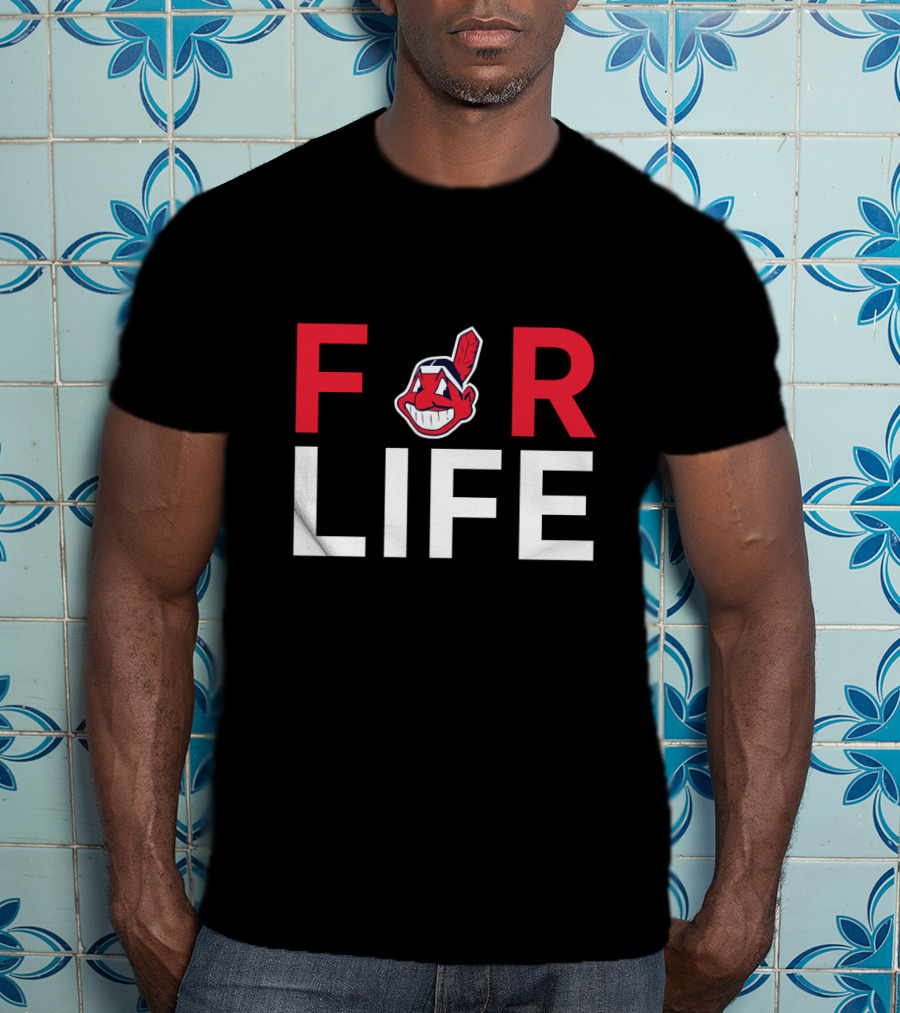 For Life Cleveland Indians Fans Chief Wahoo T-Shirt