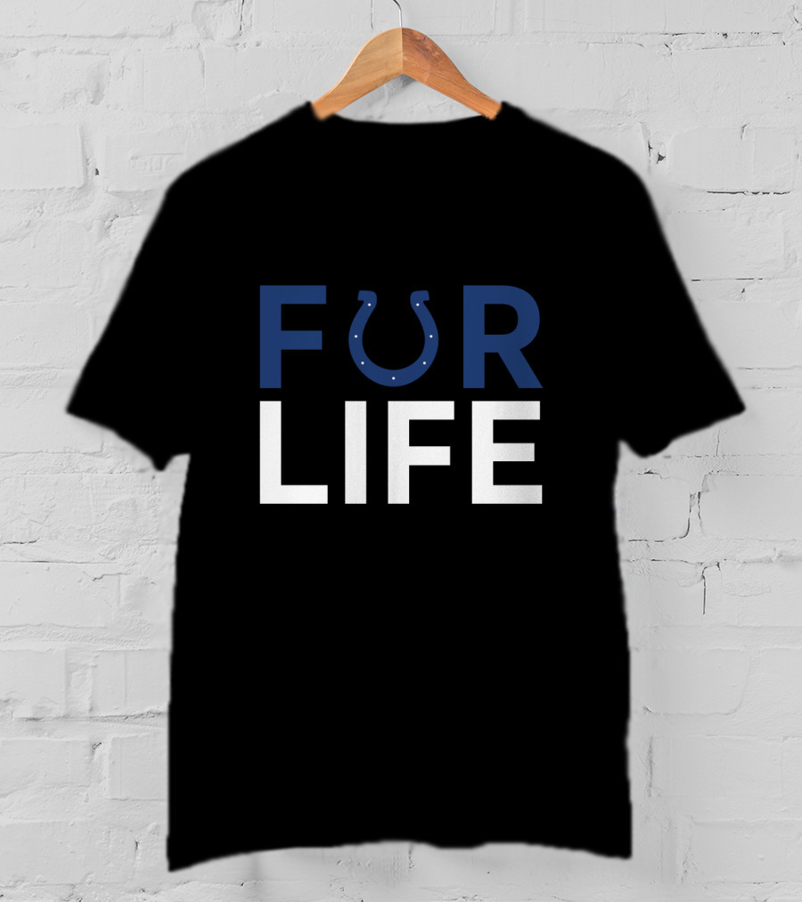 Fur Life Colts Fan Loyalty Indianapolis T-Shirt