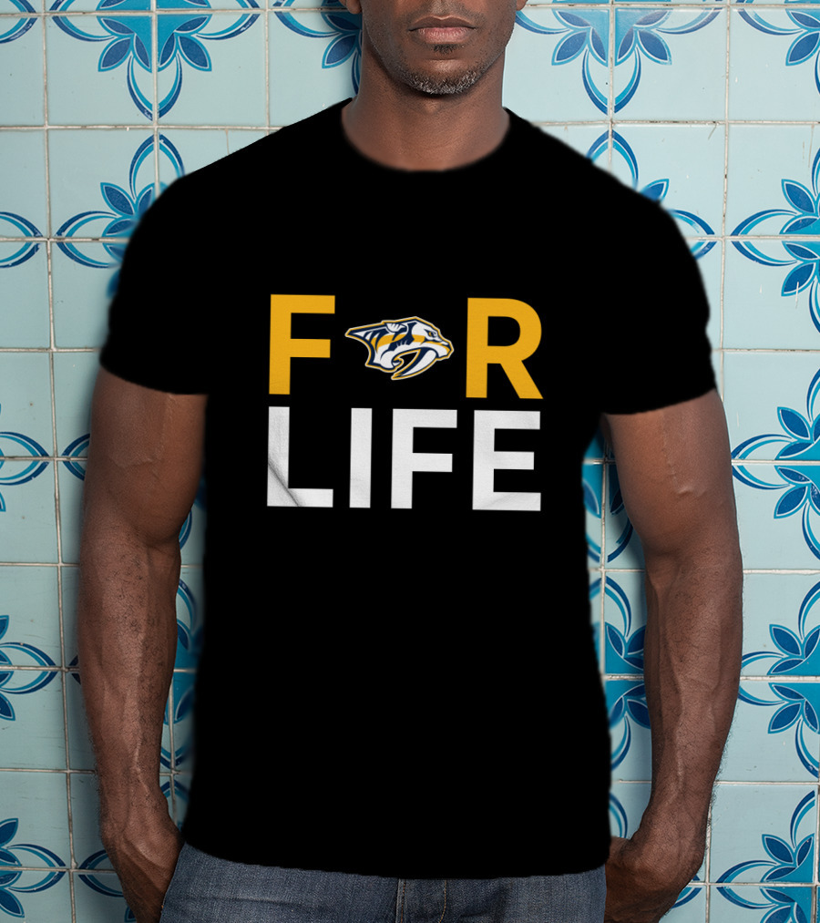 Nashville Predators For Life Fans NHL Team T-Shirt