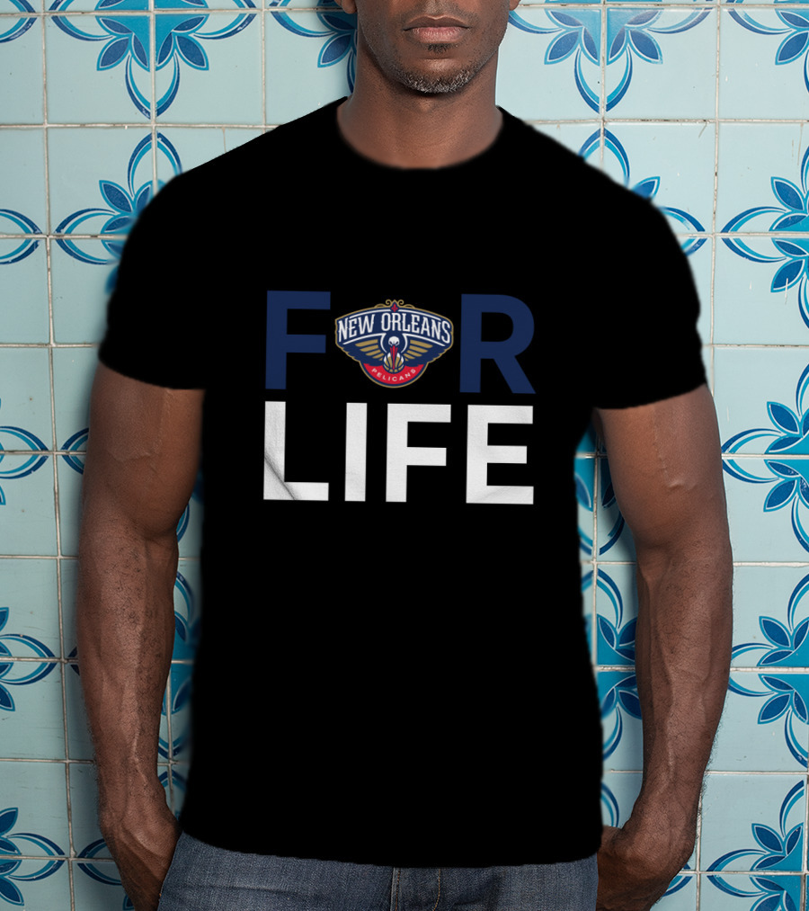 New Orleans Pelicans For Life Fan Pride T-Shirt