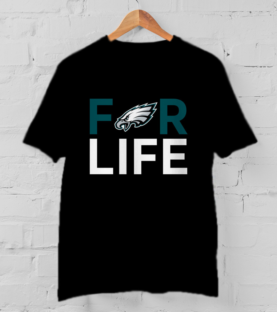 For Life Philadelphia Eagles Fans Nfl Team Pride T-Shirt
