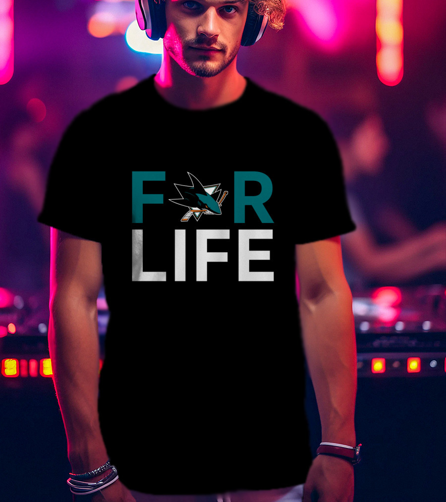 San Jose Sharks For Life Fan Expression T-Shirt