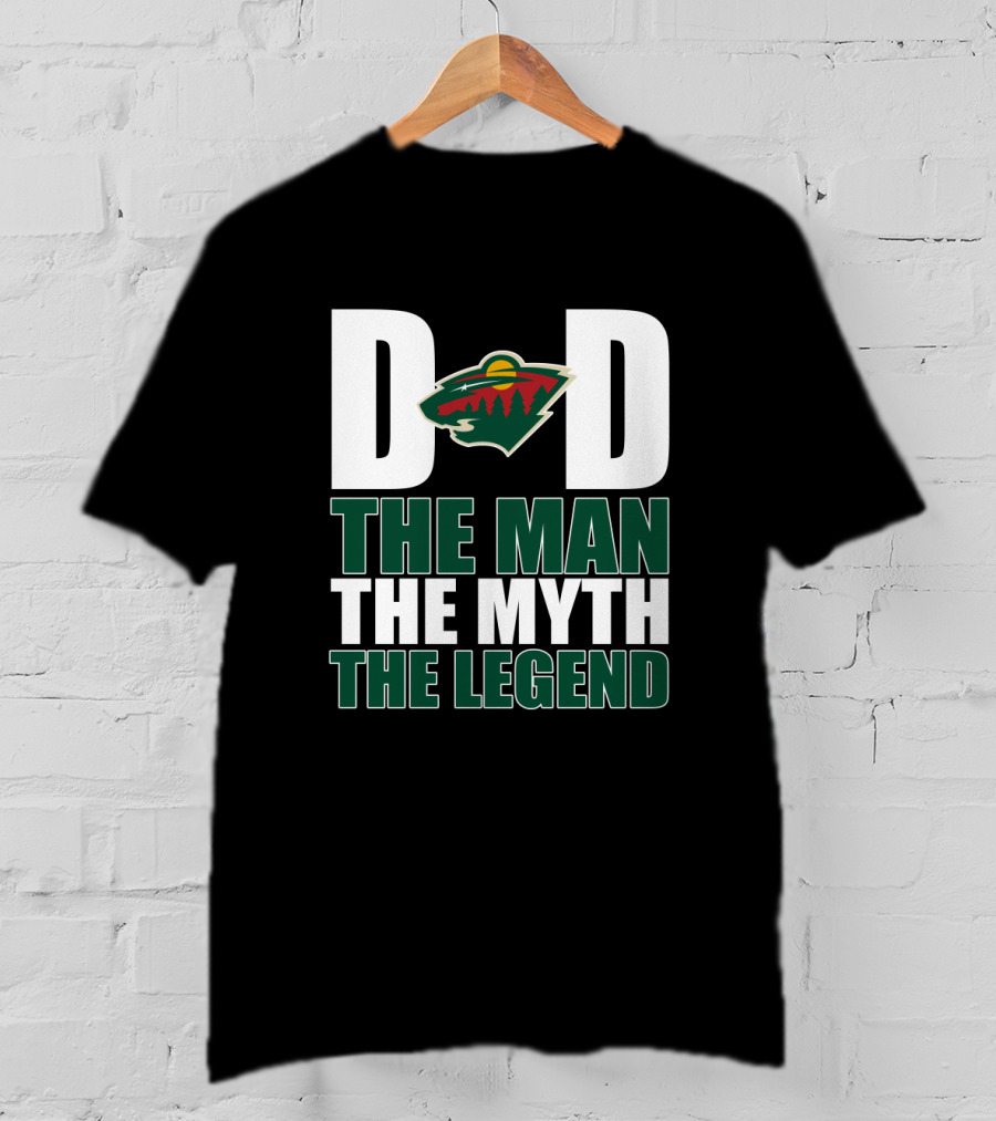 Minnesota Wild Dad The Man The Myth The Legend T-Shirt