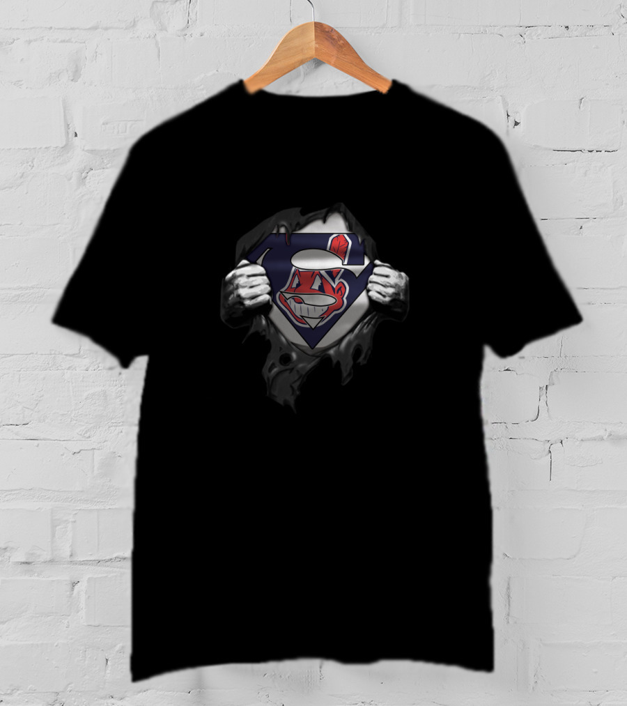 Cleveland Indians Superman Logo Shirt Fan Crossover T-Shirt