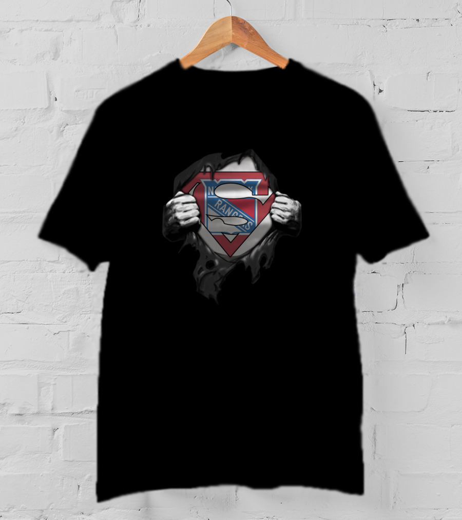 New York Rangers Superman Logo Fusion T-Shirt