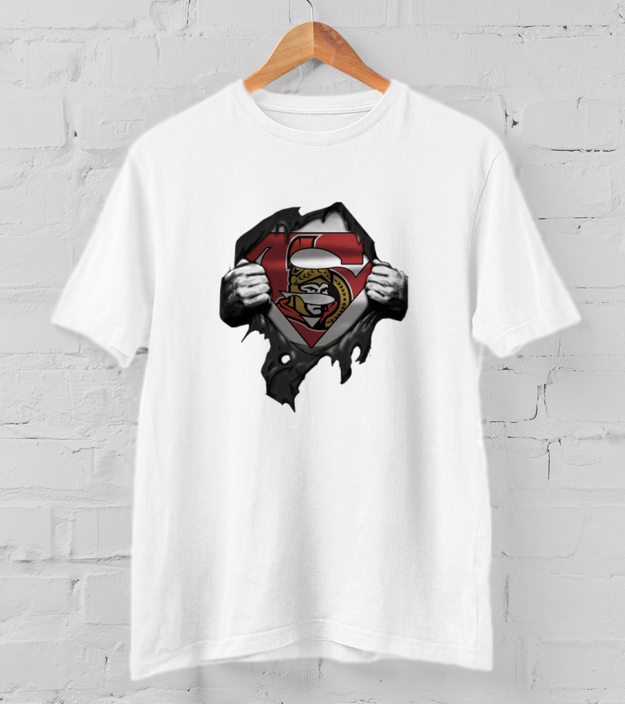 Ottawa Senators Superhero Conceptual Design For Fans T-Shirt